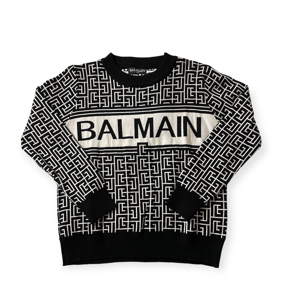 Balmain full sleeve cotton shirt. Unisex, S/M NEW condition.